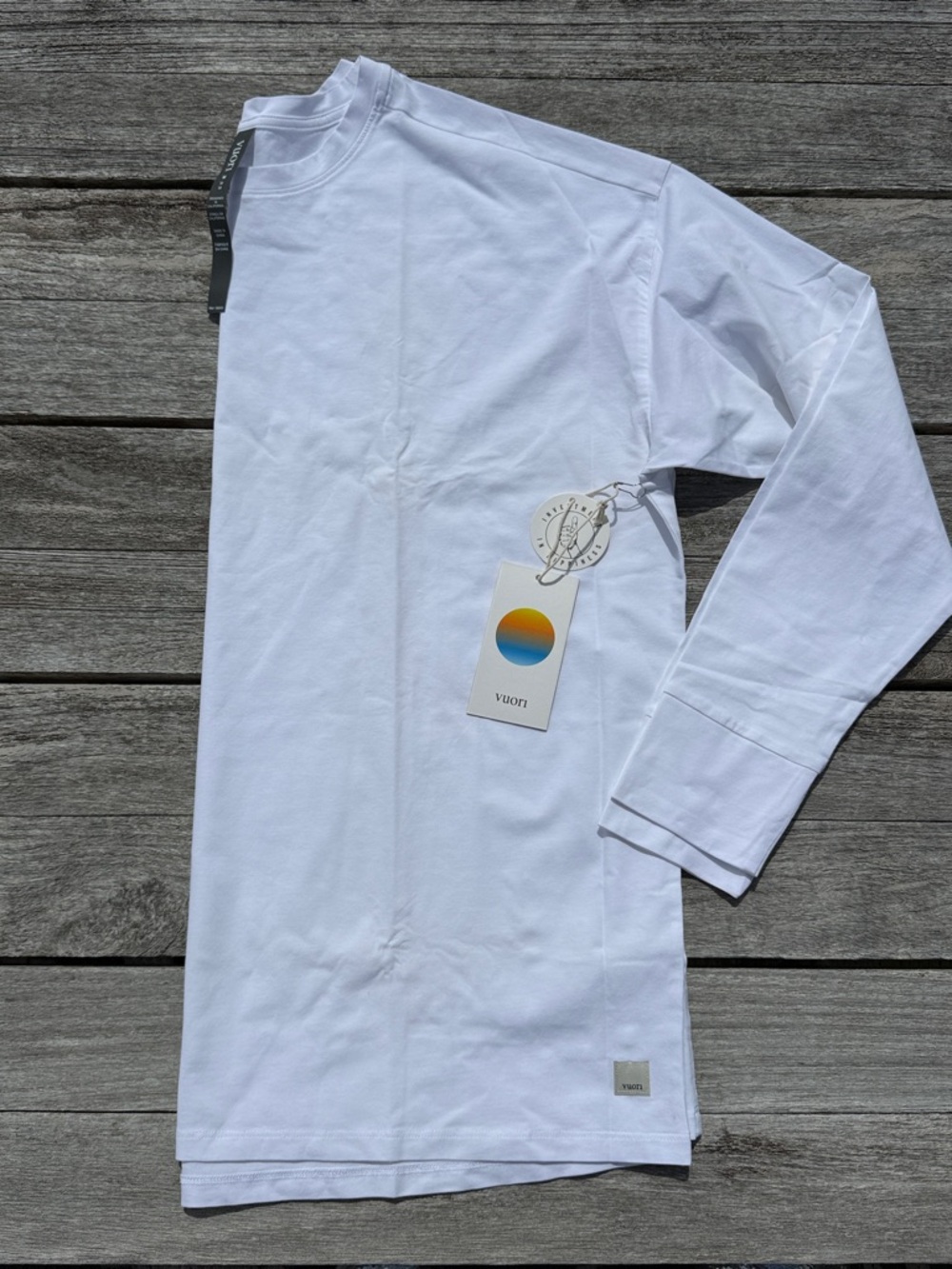 Vuori White Long Sleeve Tee